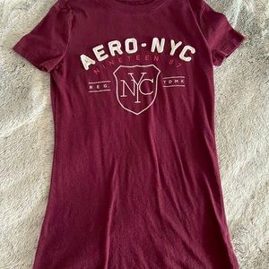 Aeropostale classic crew maroon T-shirt